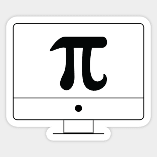 Spiral Pi Math Sticker